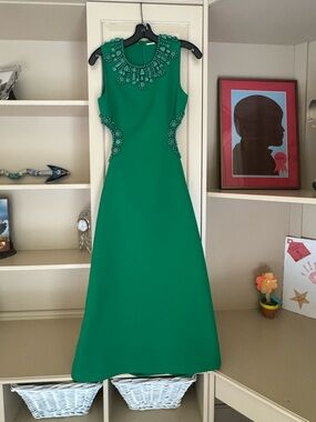 Alexis Emerald Green Beaded Maxi Dress